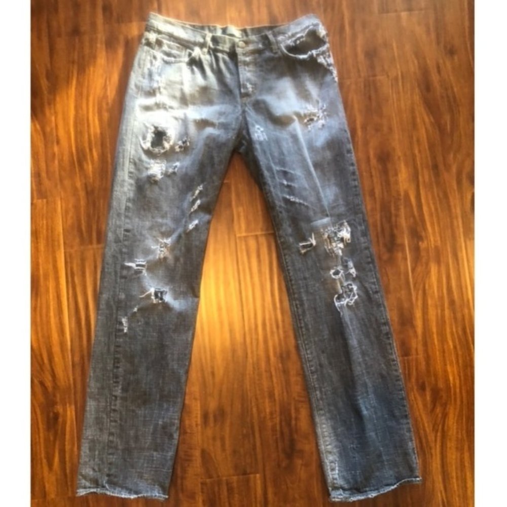 Roberto Cavalli Men’s Distressed Jeans